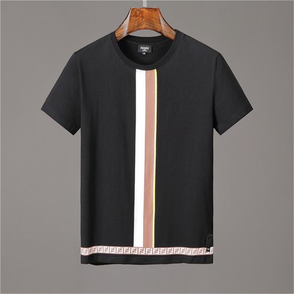 

2019 brand luxury t shirt mens black white 100% cotton t-shirts summer style short sleeve tee boy skate male tshirt, White;black