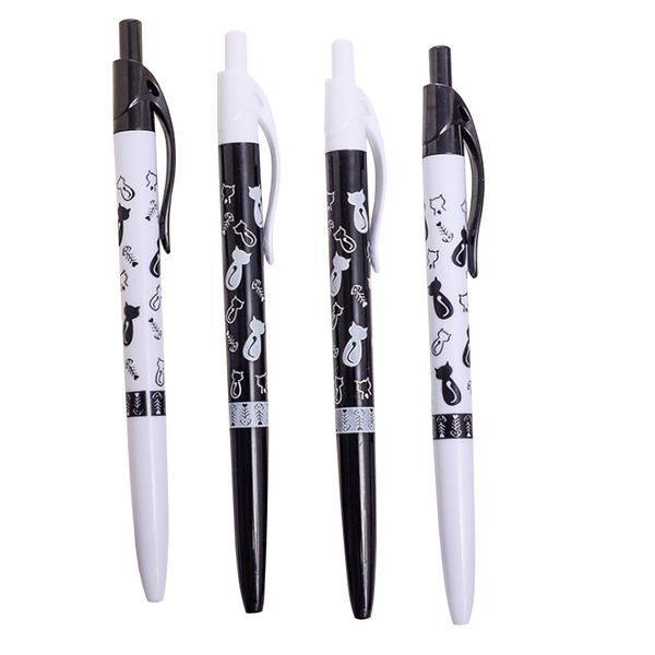 

30pcs/lot lovely gift for kids black and white cat ballpoint pen creative cartoon animal signature pen school office supply