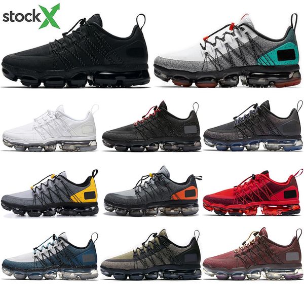 

2020 laser fuchsia utility running shoes for men triple white black reflective wolf grey designer mens trainers sports sneakers size 40-45, White;red