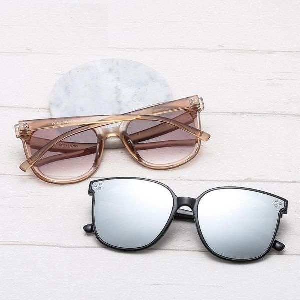 

color fashion cat eye glasses sunglasses women brand blue sea oversize sunglasses lady female