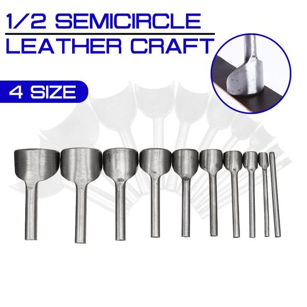 

100mm high carbon steel for diy handicraft leather craft 1/2 semicircle leather craft punch cutter tools belt wallet punch tool