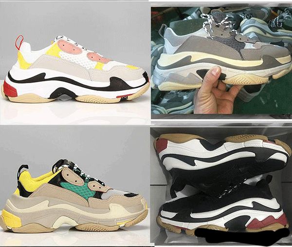 

designer 17fw triple-s sneaker running shoes men trainers luxury retro dad casual shoes women fashion sneakers shoes eur 36-45