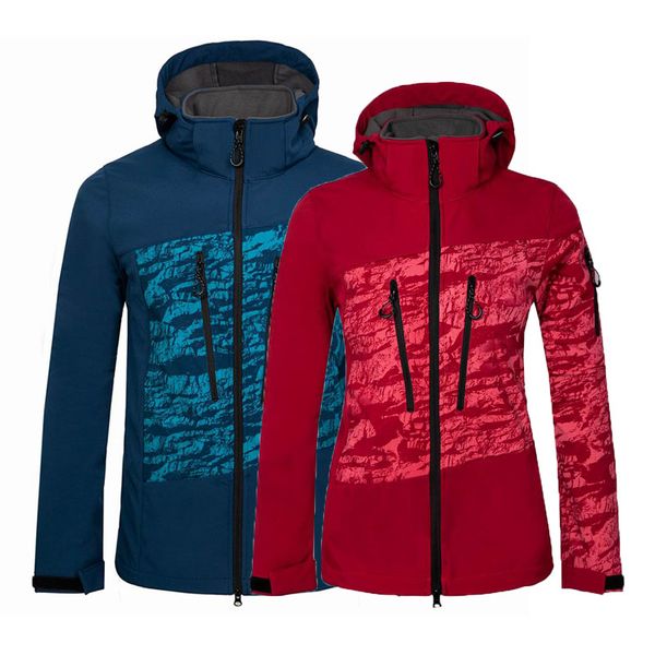 

2019 autumn winter outdoor fishing trekking waterproof soft shell jacket fleece keep warm raincoat men women windproof jacket, Blue;black