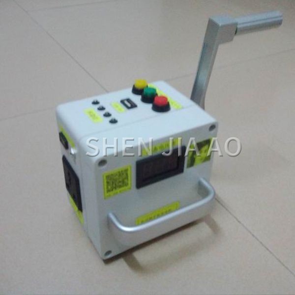 

1pc hand crank generator emergency portable power supply 220v output emergency light charging generator tool