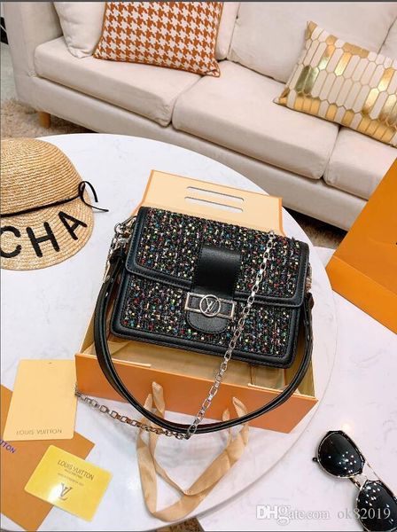 

exquisite gift box+ ladies handbag l&&is vu&&ton classic style shoulder bag dinner fashion bag women brands money bag ll1117-11, Bronze;slivery