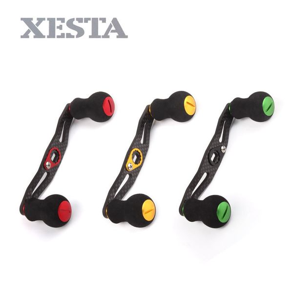 

xesta fishing reels handle 8*5mm fit for daiwa reels double eva knobs carbon rod stainless steel shaft reel fishing accessories
