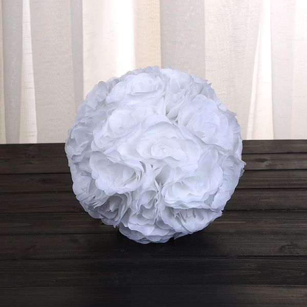 

7" silk rose ball wedding kissing balls pomander decorative flower for party