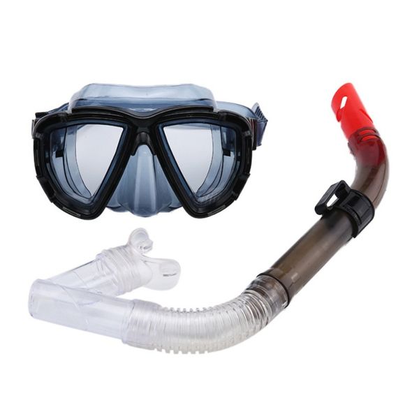 

2019 professional snorkeling diving set kit gear silicone fog proof mask full dry breath tube swim pvc swimming goggles