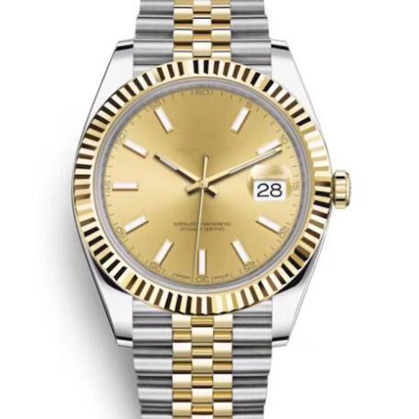 

41mm champagne dial jubilee bracelet automatic mens watch watches 116233csj fixed fluted yellow gold bezel wristwatches, Slivery;brown