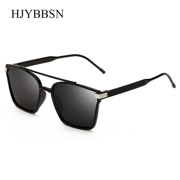 

hjybbsn classic design men's sunglasses vintage square cat eye double bridges women's eyewear sun glasses uv400, White;black