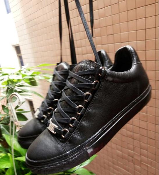 

name brand designer men shoes fashion sneakers men flats shoes boots lace up mens casual shoes wholesale-2019 new 04, Black