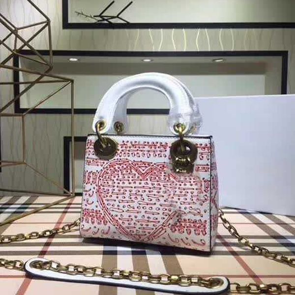 

designer luxury handbags purses women selling sweet lady chains bucket hearts pattern tote bag genuine leather belt