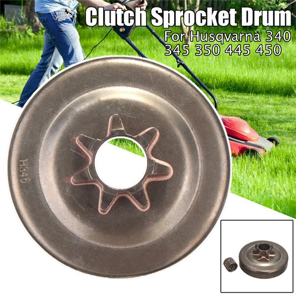 

325" 7t clutch sprocket drum 578097901 fit for chainsaw 340 345 350 445 450 tool parts accessories replace clutch sprocket drum