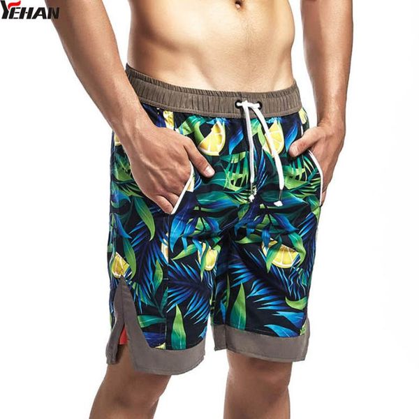 

yehan summer beach shorts for men plus size men swimming shorts slim fit floral printed short masculino corrida short de bain