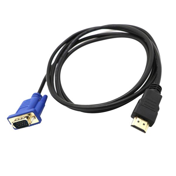 

3ft hdmi to vga 15pin monitor display adapter cable male gold plated hd hdtv