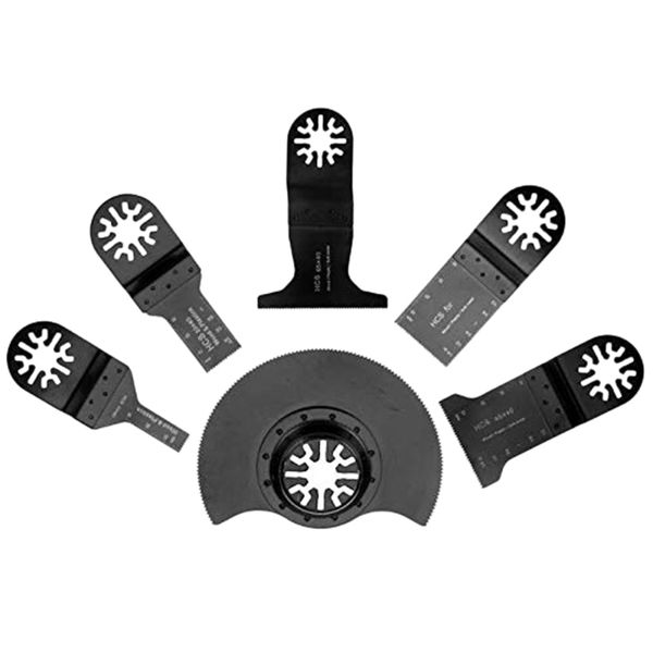 

new 6pcs oscillating multi tool saw blades for wood cutting renovator accessories tools fit for woodworking