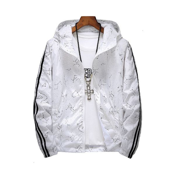 

men's hooded jackets 2019 summer causal stripe windbreaker women basic jackets coats zipper lightweight bomber male, Black;brown