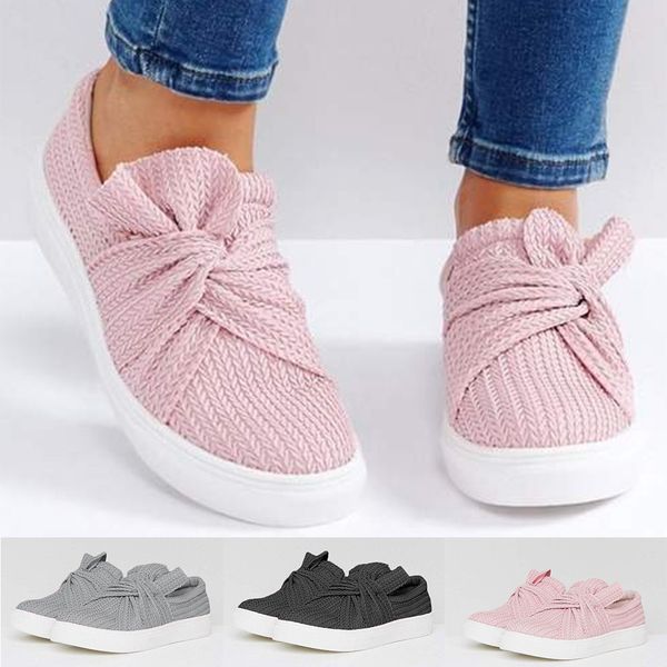 

youyedian women ladies shoes solid fashion bowknot casual loafers roman butterfly-knot cloth shoeszapatos de mujerbuty damskie, Black