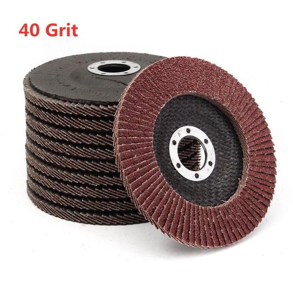 

10pcs 5 inch 125mm 40 grit flap discs aluminum oxide flap disc sanding grinding wheel abrasive tools