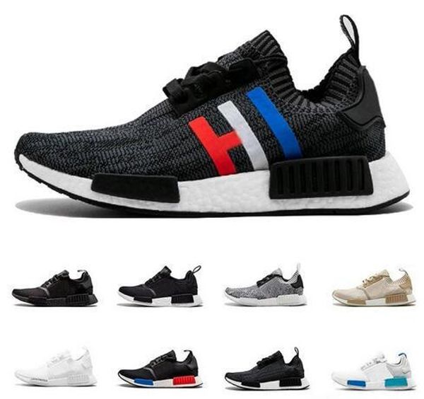 

runner r1 primeknit тройной черный белые мужские кроссовки для oreo тренеров спортивной обуви дизайнер обуви 36-46