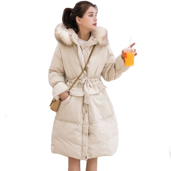 

new winter jackets designed in 2019 give women in long gowns long, sweet, long overcoats, high-quality paca overcoats, women, Black
