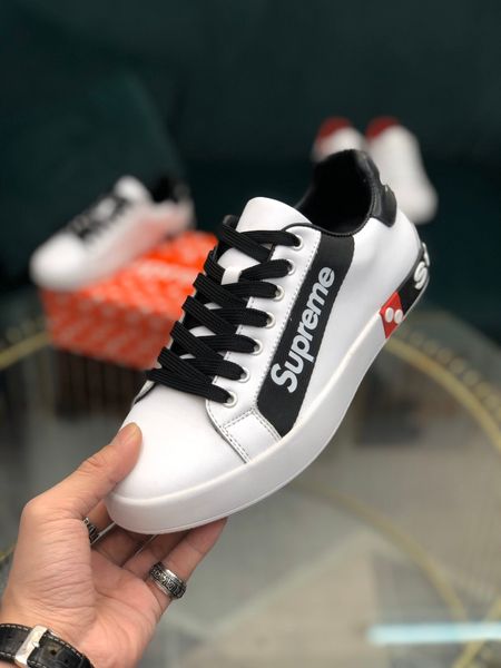 

platform selling 2020 trend men's sneakers wild luxury casual four seasons men's sneakers low-flat running shoes02, Red;white
