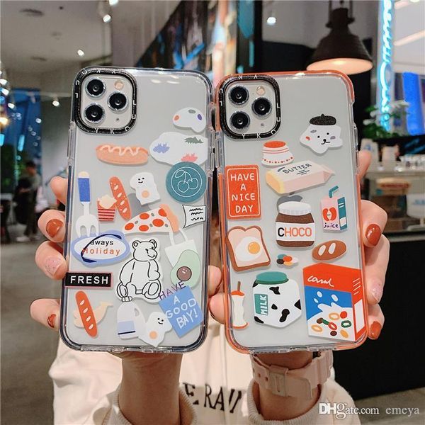 

good quality luxury cute cartoon soft tpu phone case for iphone xs max xr coque for iphone 11 pro max 7 8 plus sesame street clear cover