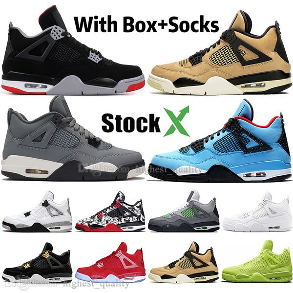 

new bred white cement 4 4s what the cactus jack cool grey mens basketball shoes denim blue pure money men sports designer sneakers trainers