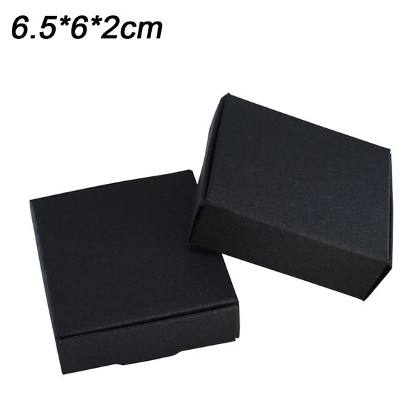 

6.5x6x2cm квадратный черный дисплей ювелирных изделий бумажные коробки упаковка для подвески стиль браслет ожерелье оригинальная коробка ден