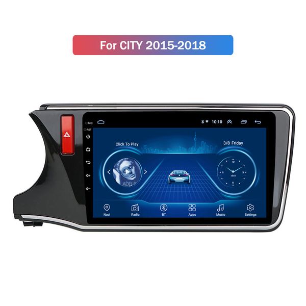 

андроид 10 радио плеер навигации gps автомобиля стерео для honda города 2015-2018 лврл