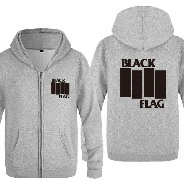 

punk rock band sweatshirts men 2020 mens zipper hooded fleece hoodies cardigans, Black