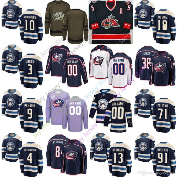 

Columbus Blue Jackets Jersey Dzingel Matt Duchene Atkinson Panarin Dubois Seth Jones Fedorov Anderson Werenski Murray McQuaid Kinkaid Man