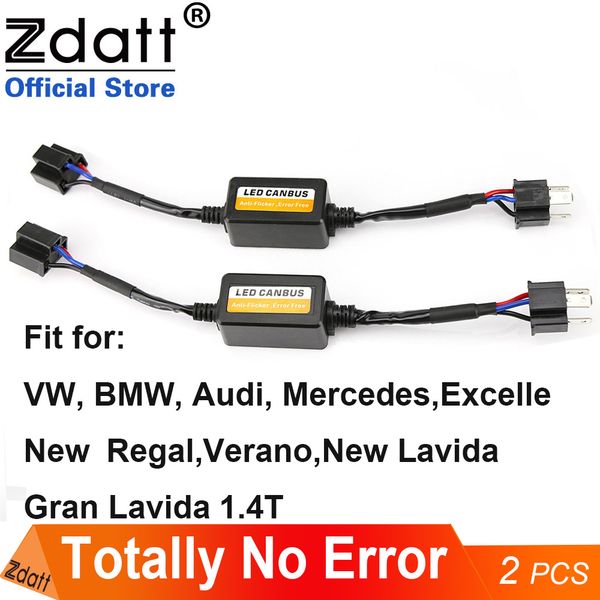 

zdah7 led canbus decoder h11 9005 9006 hb3 hb4 h1 h3 car warning canceller anti-emc no error no interference