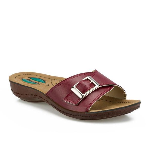 

flo 161198.z burgundy women home slipper polaris, Black