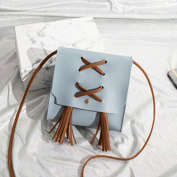 

2019 new design fashion message bag for women girls lovely small cross body bag ladies shoulder tassel purse