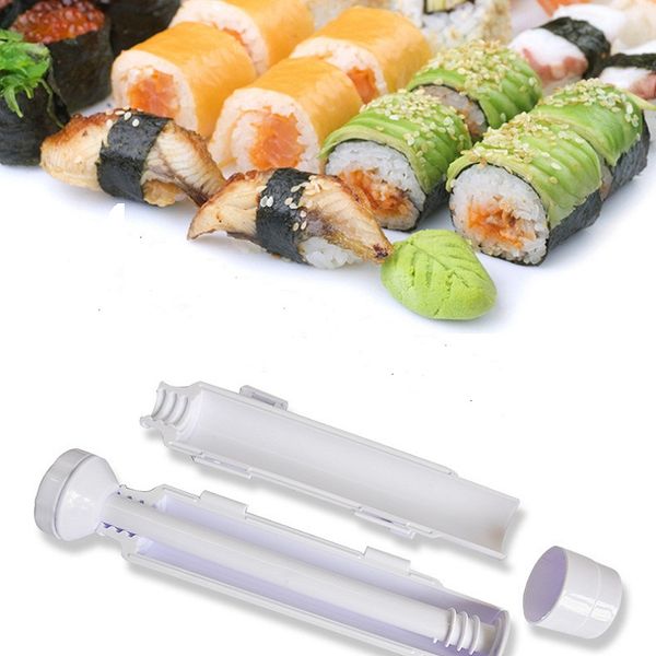 

roller sushi maker sushi roll mold making kit sushi bazooka rice meat vegetables diy making kitchen tools roller cooking tools bento