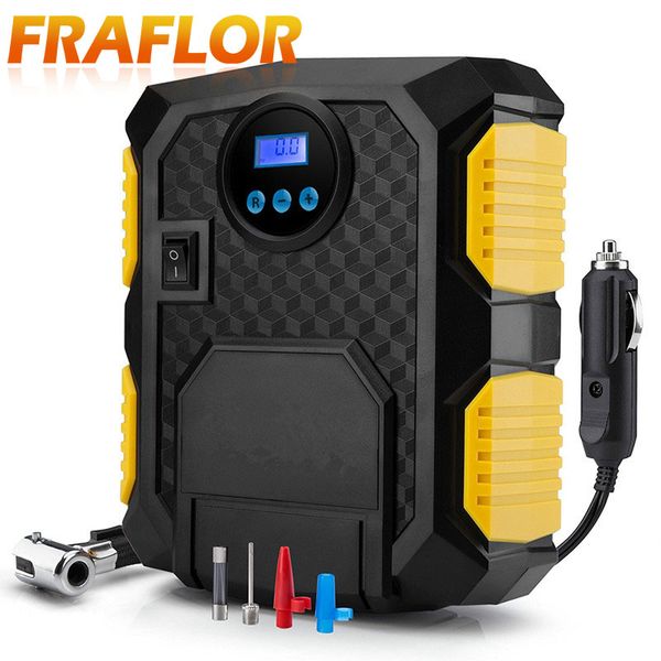 

auto car tire inflator digital display inflatable pump dc 12v electric car air compressor pump with led light tire inflator