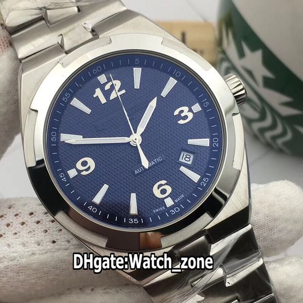 

new overseas 47040/b01a-9093 automatic mens watch blue dial stainless steel bracelet sport watches watch_zone 8 color, Slivery;brown