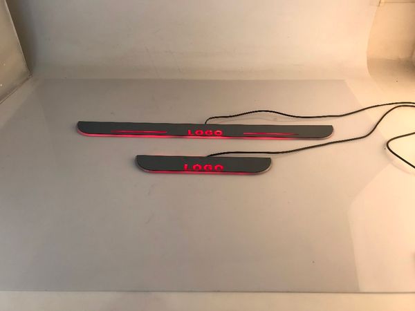 

eosuns led door scuff light colors changably with wireless switch and voice control,plate door sill for kia optima k5 2011-2018