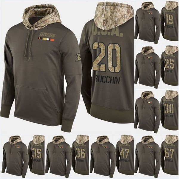 

Anaheim Ducks Salute To Service Hoodies 20 Pontus Aberg 30 Ryan Miller 36 John Gibson 37 Nick Ritchie Hockey Sweatershirt Jerseys