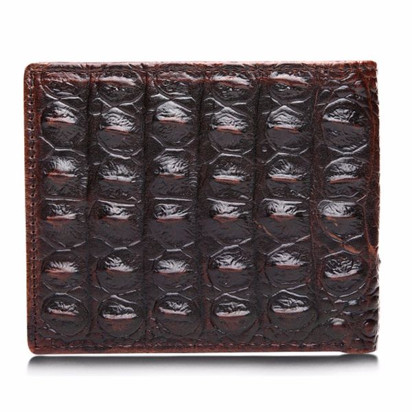 

leather men wallets vintage embossed men purse, Red;black