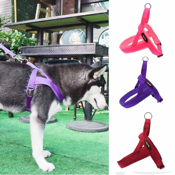 

dogs leash adjustable reflective nylon pet dog harness vest harnesses dog lead for husky alaska teddy for walking pet collar