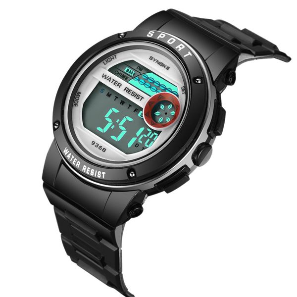 

kids boys girl digital led sports kids watches clock with date wristwatches child waterproof watch, Blue