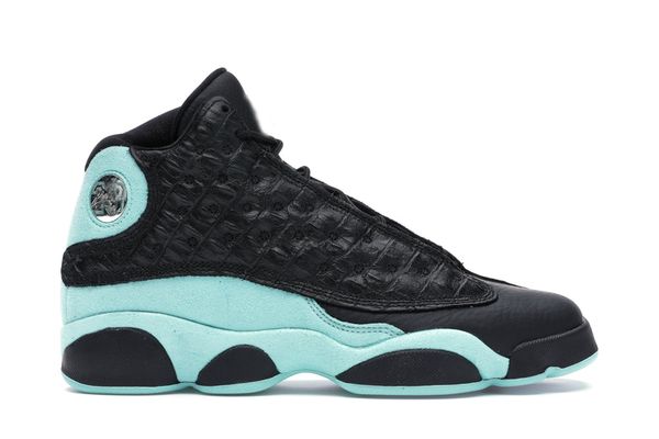 

новые 13 black island green gs баскетбольные туфли мужские 13s black island green кроссовки размер сша 7-13