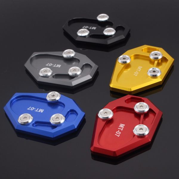 

motorcycle kickstand foot side stand extension pad support plate for yamaha yzf mt-07 mt07 mt7 2014 2015 2016