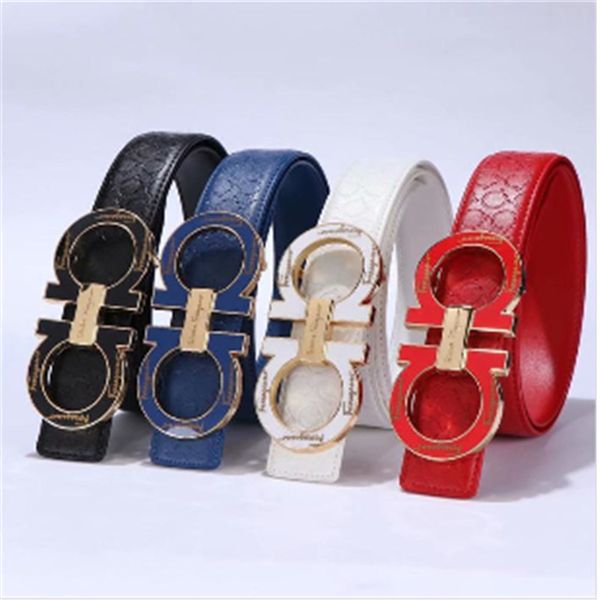 

selling new mens womens black belt genuine leather business belts pure color belt snake pattern buckle belt000, Black;brown