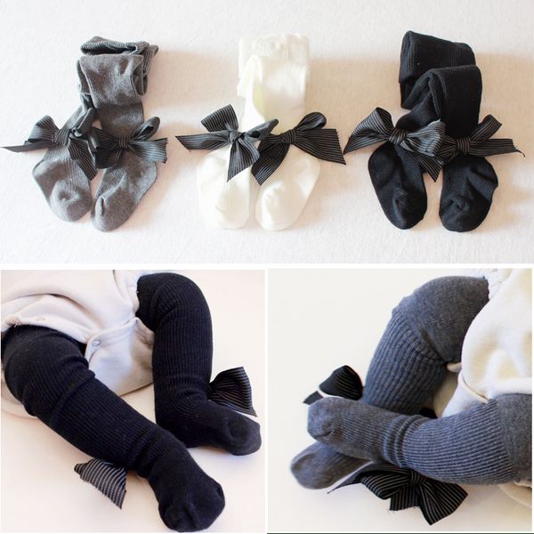 

baby bowknot tights solid panty-hose kids childrens girls dance socks ballet tights pantynose soft cotton stockings leggings, Blue
