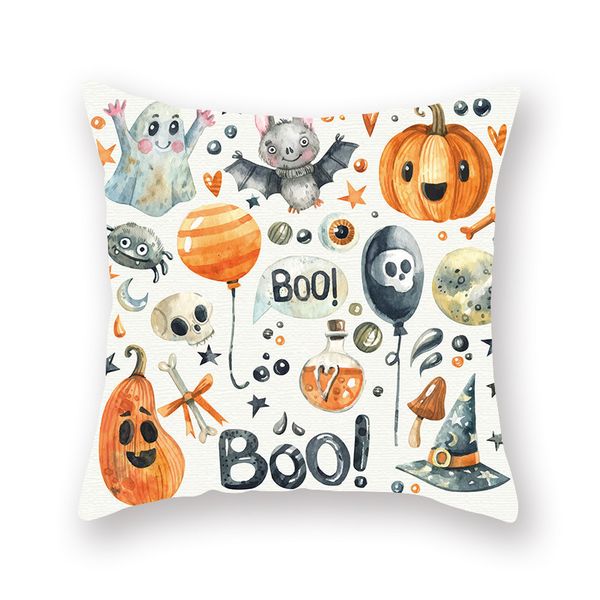 

decorative home sofa cushion cover halloween thanksgiving pumpkin print pillow cover soft polyester throw pillows case