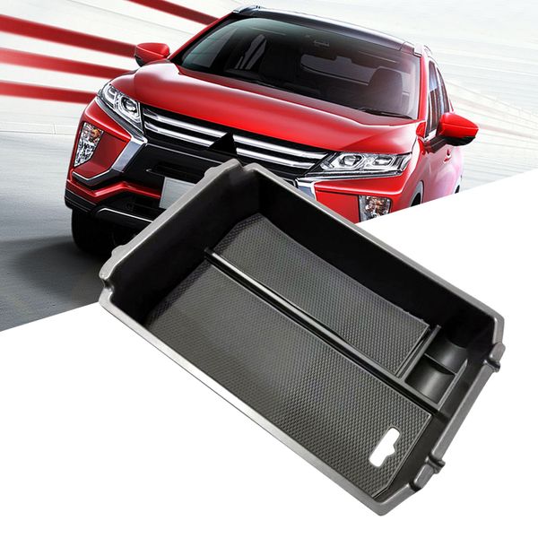 

for mitsubishi eclipse cross 2018 plastic interior central armrest storage box holder organizer tray 1pcs auto accessories