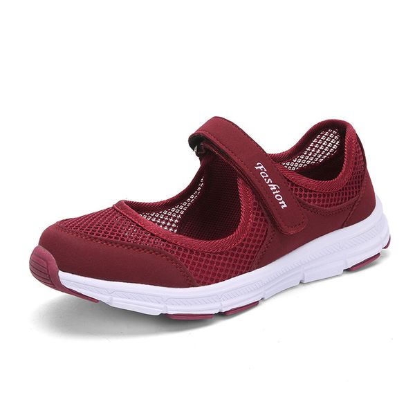 

fashion summer shoes woman breathable sandals outdoor flats casual shoes spring anti-skid platform zapatos mujer, Black